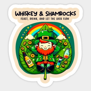 WHISKEY & SHAMROCKS Sticker